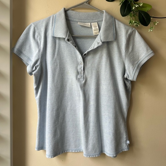 Liz Claiborne Light Blue Polo Shirt - Picture 1 of 6